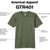 image:imageAmerican Apparel Mens TriBlend Track TShirt 2PackTricream 2pack