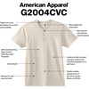 image:imageAmerican Apparel Unisex Adult CVC Henley TShirt Style G2004cvc 2PackBlack 2pack