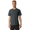 image:imageAmerican Apparel Unisex Adult CVC Henley TShirt Style G2004cvc 2PackHeather Charcoal 2pack