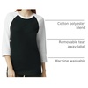 image:imageAmerican Apparel Unisex Adult CVC Raglan TShirt Style G2003cvc 2PackBlackWhite 2pack