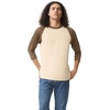 image:imageAmerican Apparel Unisex Adult CVC Raglan TShirt Style G2003cvc 2PackHeather BoneHeather Army 2pack