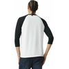 image:imageAmerican Apparel Unisex Adult CVC Raglan TShirt Style G2003cvc 2PackWhiteBlack 2pack