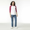 image:imageAmerican Apparel Unisex Adult CVC Raglan TShirt Style G2003cvc 2PackWhiteHeather Cardinal 2pack