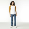 image:imageAmerican Apparel Unisex Adult CVC Raglan TShirt Style G2003cvc 2PackWhiteHeather Mustard 2pack