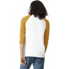 image:imageAmerican Apparel Unisex Adult CVC Raglan TShirt Style G2003cvc 2PackWhiteHeather Mustard 2pack