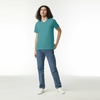 image:imageAmerican Apparel Unisex Adult CVC VNeck TShirt Style G2006cvc 2PackHeather Arctic 2pack