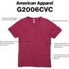 image:imageAmerican Apparel Unisex Adult CVC VNeck TShirt Style G2006cvc 2PackHeather Cardinal 2pack