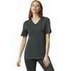 image:imageAmerican Apparel Unisex Adult CVC VNeck TShirt Style G2006cvc 2PackHeather Charcoal 2pack