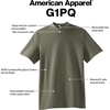 image:imageAmerican Apparel Unisex Adult Pique Mockneck TShirt Style G1pqBlack