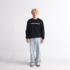image:imageAmerican Apparel Unisex Adult Reflex Fleece Crewneck Sweatshirt Grf496aaBlack  White Logo Center Print  1pack