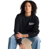 image:imageAmerican Apparel Unisex Adult Reflex Fleece Crewneck Sweatshirt Grf496aaBlack  White Logo Left Embroidered  1pack