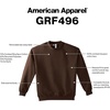image:imageAmerican Apparel Unisex Adult Reflex Fleece Crewneck Sweatshirt Grf496aaBlack