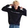 image:imageAmerican Apparel Unisex Adult Reflex Fleece Pullover Hoodie Sweatshirt Grf498aaBlack  White Logo Center Print  1pack