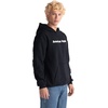 image:imageAmerican Apparel Unisex Adult Reflex Fleece Pullover Hoodie Sweatshirt Grf498aaBlack  White Logo Center Print  1pack