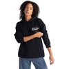 image:imageAmerican Apparel Unisex Adult Reflex Fleece Pullover Hoodie Sweatshirt Grf498aaBlack  White Logo Left Embroidered  1pack