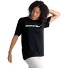 image:imageAmerican Apparel Unisex Adult Sueded TShirt Style G5389 MultipackSueded Black  White Logo Center Print  1pack