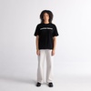 image:imageAmerican Apparel Unisex Adult Sueded TShirt Style G5389 MultipackSueded Black  White Logo Center Print  1pack