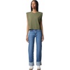image:imageAmerican Apparel Womens Heavyweight Cotton Boxy Cropped Garment Dyed Muscle Style G307GD Muscle TShirt 2PackFaded Army 2pack