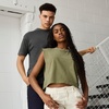 image:imageAmerican Apparel Womens Heavyweight Cotton Boxy Cropped Garment Dyed Muscle Style G307GD Muscle TShirt 2PackFaded Black 2pack