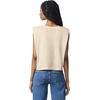 image:imageAmerican Apparel Womens Heavyweight Cotton Boxy Cropped Garment Dyed Muscle Style G307GD Muscle TShirt 2PackFaded Cream 2pack