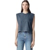 image:imageAmerican Apparel Womens Heavyweight Cotton Boxy Cropped Garment Dyed Muscle Style G307GD Muscle TShirt 2PackFaded Navy 2pack
