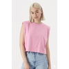 image:imageAmerican Apparel Womens Heavyweight Cotton Boxy Cropped Garment Dyed Muscle Style G307GD Muscle TShirt 2PackFaded Powder Pink