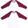 White/Heather Cardinal (2-pack)