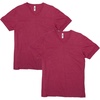 image:imageAmerican Apparel Unisex Adult CVC VNeck TShirt Style G2006cvc 2PackHeather Cardinal 2pack