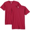 image:imageAmerican Apparel Unisex Adult Fine Jersey TShirt Style G2001 MultipackCranberry 2pack
