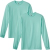 image:imageAmerican Apparel Unisex Adult Long Sleeve TShirt Style G1304 2PackCeladon 2pack