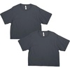 image:imageAmerican Apparel Womens Fine Jersey Boxy TShirt Style G102 2PackAsphalt 2pack
