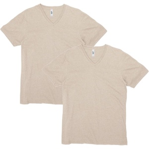 image:imageAmerican Apparel Unisex Adult CVC VNeck TShirt Style G2006cvc 2PackHeather Bone 2pack