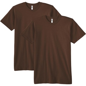 image:imageAmerican Apparel Unisex Adult Fine Jersey TShirt Style G2001 MultipackBrown 2pack