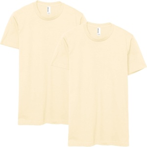 image:imageAmerican Apparel Unisex Adult Fine Jersey TShirt Style G2001 MultipackCream 2pack