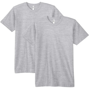 image:imageAmerican Apparel Unisex Adult Fine Jersey TShirt Style G2001 MultipackHeather Grey 2pack