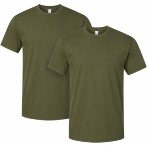 image:imageAmerican Apparel Unisex Adult Fine Jersey TShirt Style G2001 MultipackOlive 2pack