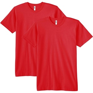 image:imageAmerican Apparel Unisex Adult Fine Jersey TShirt Style G2001 MultipackRed 2pack