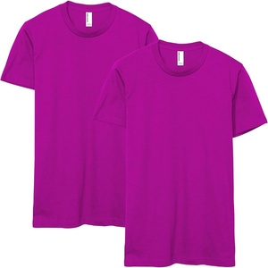 image:imageAmerican Apparel Unisex Adult Fine Jersey TShirt Style G2001 MultipackSuper Pink 2pack