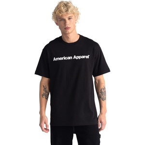 image:imageAmerican Apparel Unisex Adult Heavyweight Cotton TShirt Style G1301G1301gd MultipackBlack  White Logo Center Print  1pack