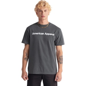 image:imageAmerican Apparel Unisex Adult Heavyweight Cotton TShirt Style G1301G1301gd MultipackFaded Black  White Logo Center Print  1pack