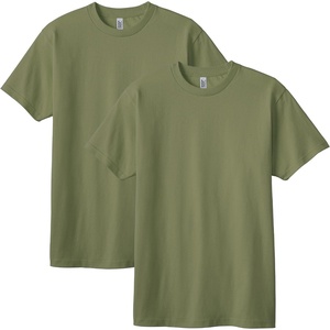 image:imageAmerican Apparel Unisex Adult Heavyweight Cotton TShirt Style G1301G1301gd MultipackMilitary Green 2pack