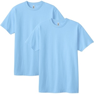 image:imageAmerican Apparel Unisex Adult Heavyweight Cotton TShirt Style G1301G1301gd MultipackPowder Blue 2pack