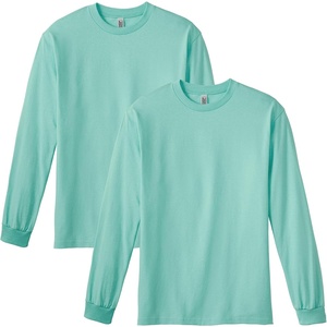 image:imageAmerican Apparel Unisex Adult Long Sleeve TShirt Style G1304 2PackCeladon 2pack