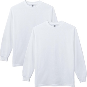 image:imageAmerican Apparel Unisex Adult Long Sleeve TShirt Style G1304 2PackWhite 2pack