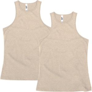 image:imageAmerican Apparel Womens CVC Racerneck Style G101CVC Tank 2PackHeather Bone 2pack