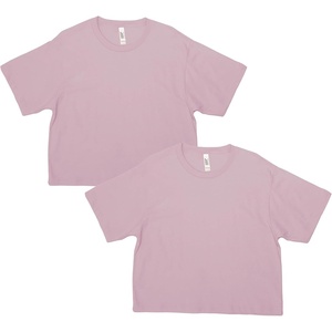 image:imageAmerican Apparel Womens Fine Jersey Boxy TShirt Style G102 2PackBlush 2pack