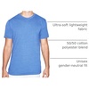 image:imageAmerican Apparel Unisex 5050 Crewneck Short Sleeve TShirt  USA CollectionHeather Lake Blue