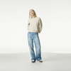 image:imageAmerican Apparel Womens ReFlex GRF494AA Fleece Crewneck SweatshirtBone