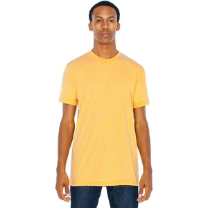 image:imageAmerican Apparel Mens TriBlend Short Sleeve Track ShirtHeather Gold