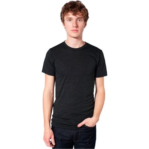 image:imageAmerican Apparel Mens TriBlend Short Sleeve Track ShirtTriblack